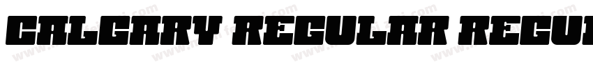 Calgary Regular Regular字体转换